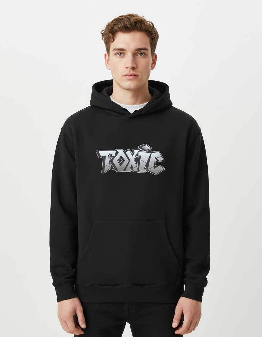 "TOXIC " BLACK PREMIUM HOODIE