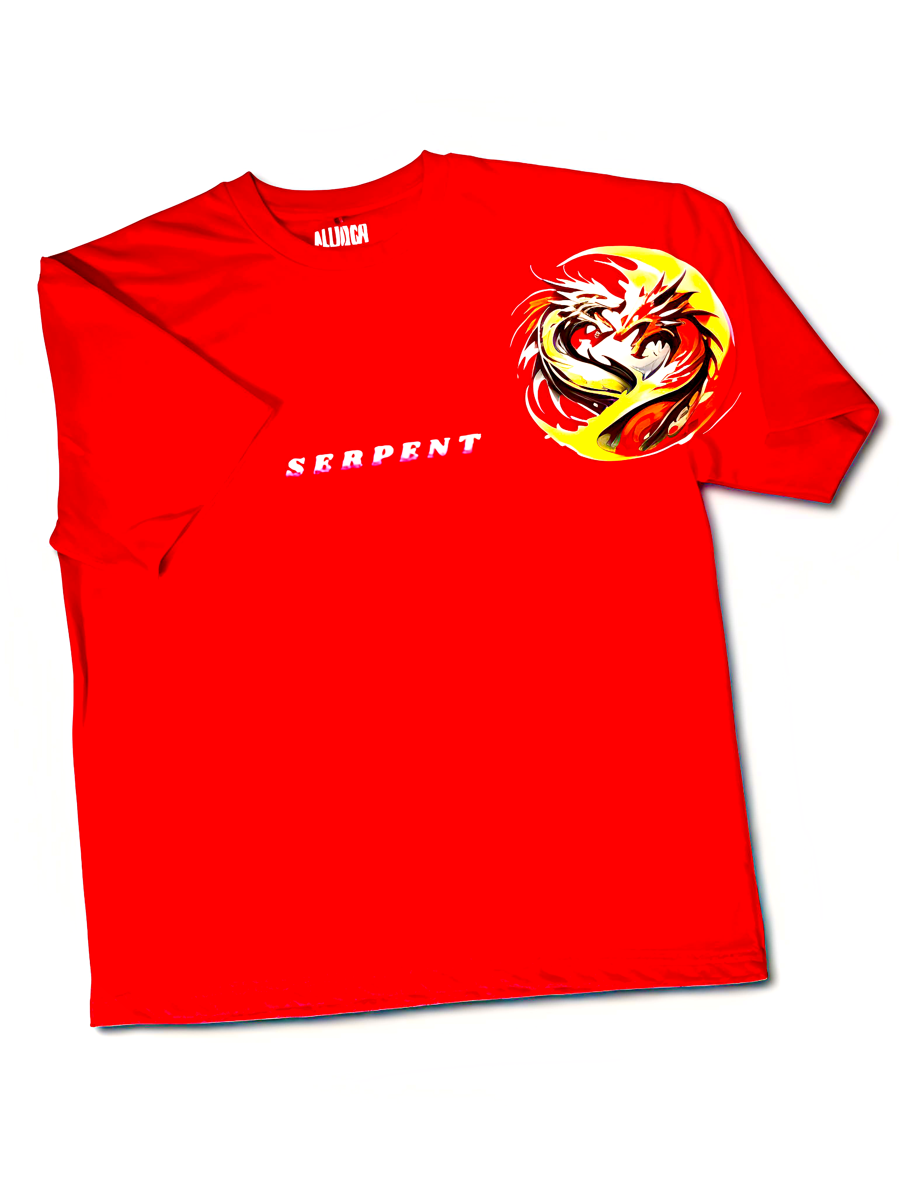 "SERPANT X TIGER" RED OVERSIZED T-SHIRT HEAVYWEIGHT